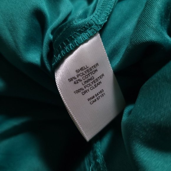 Eliza J Lace A-Line Shift Mini Dress Lace Green Size 0 Petite Nwt - Picture 7 of 7